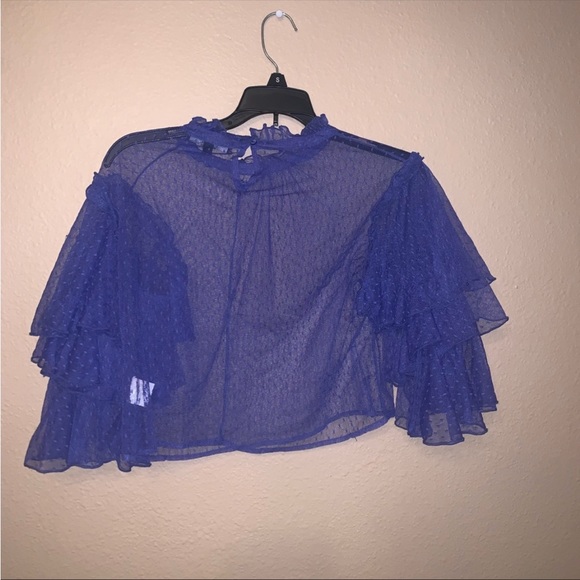 Deep purple mesh top - Picture 4 of 5